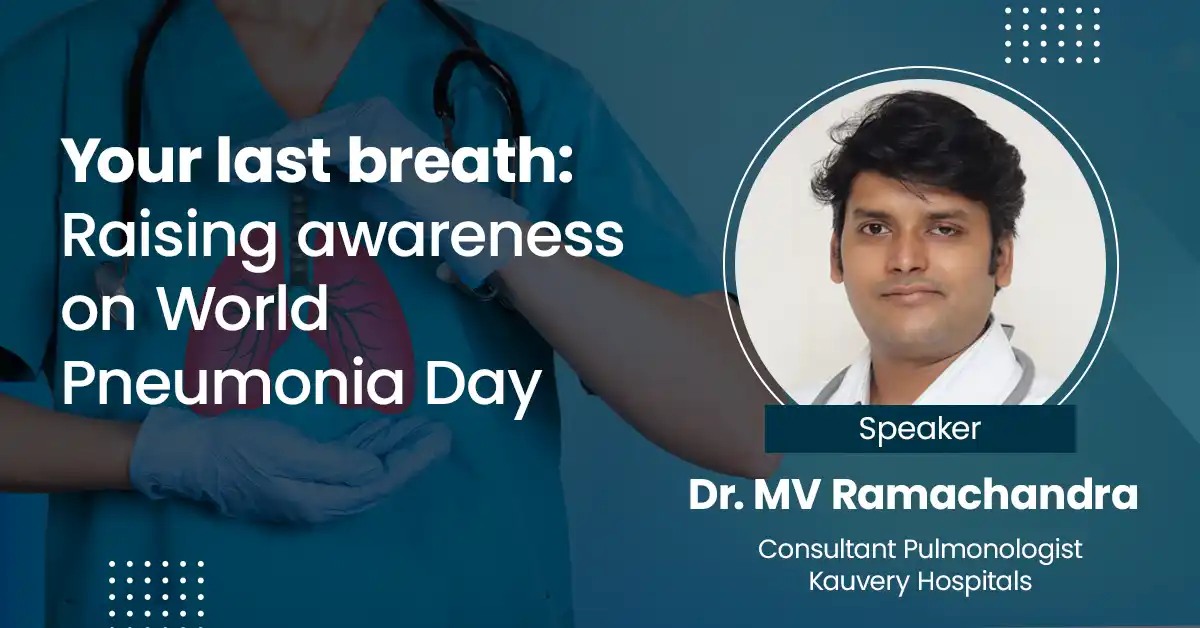 Your last breath: Raising awareness on World Pneumonia Day