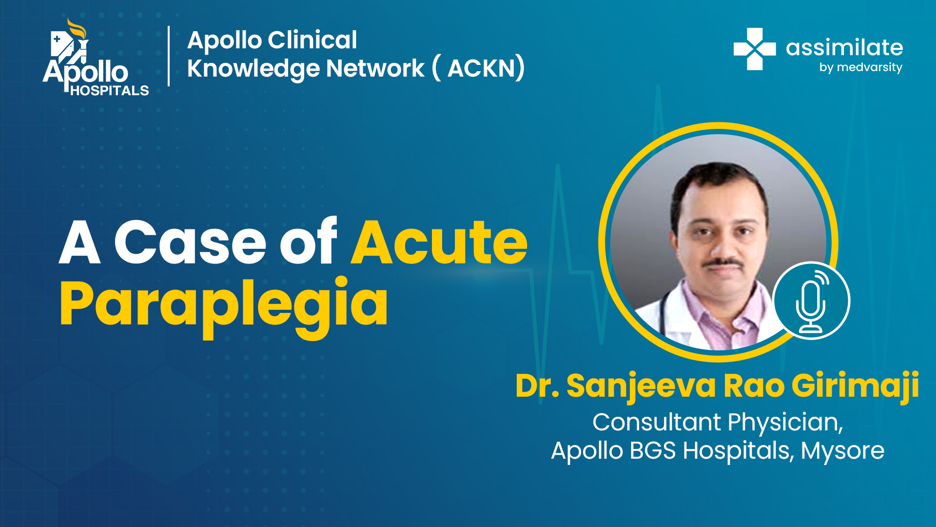A Case of Acute Paraplegia